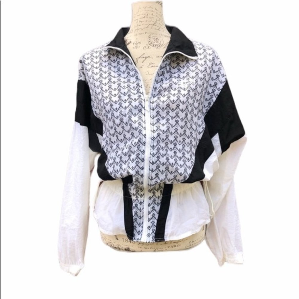 Reebok vintage 90s geo print windbreaker sz Medium